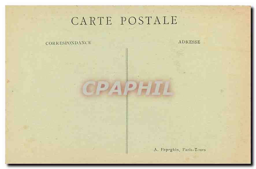 CPA Paris Place de la Concorde les Fontaines et l'Obelisque  — Rückseite