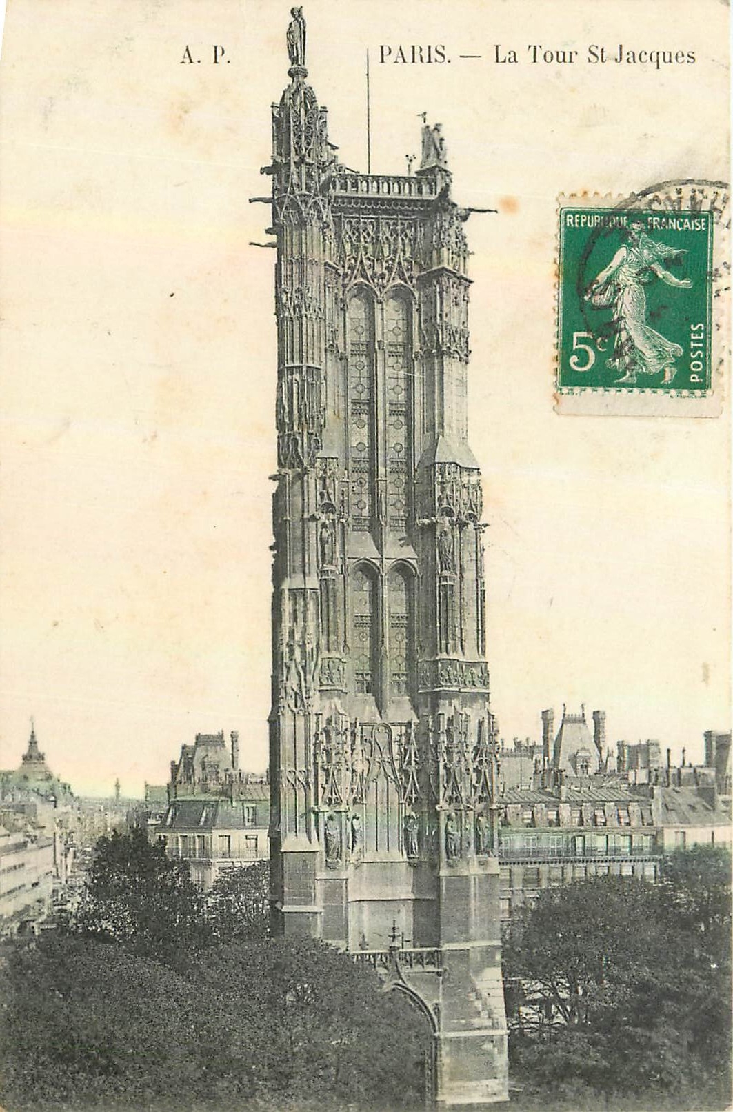 CPA Paris la Tour St Jacques 