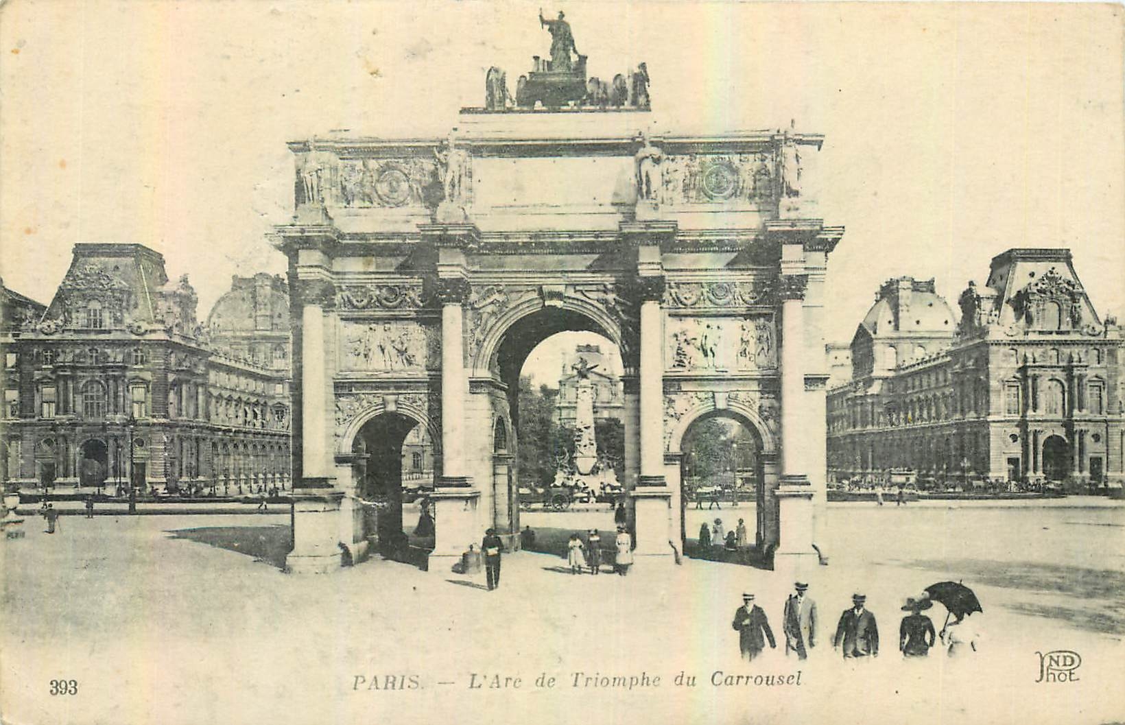 CPA Paris l'Arc de Triomphe du Carrousel 