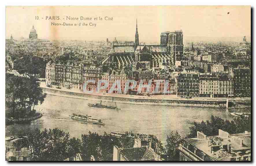 CPA Paris Notre Dame et la Cite 