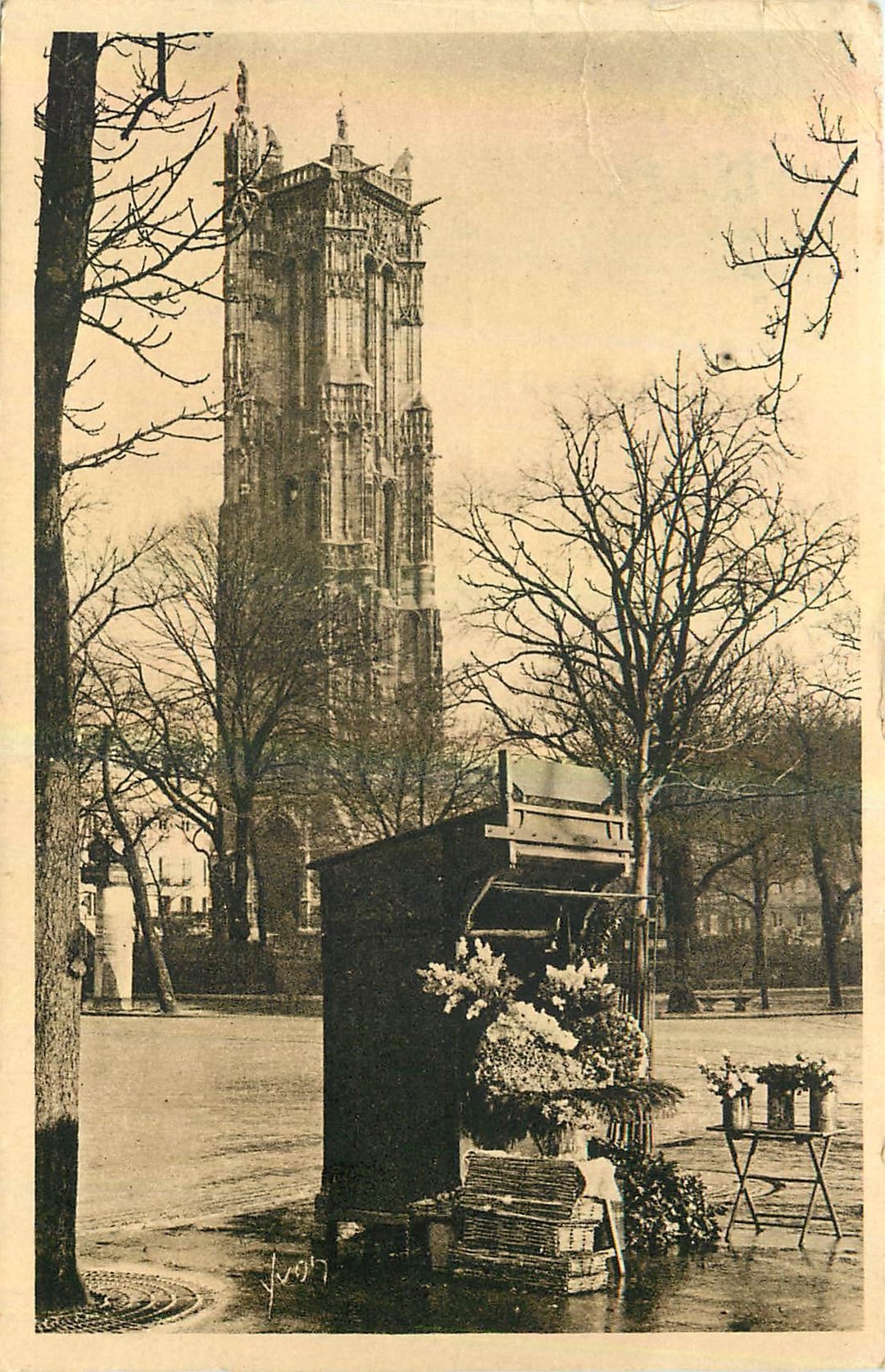 CPA Paris en flanant la tour St Jacques 