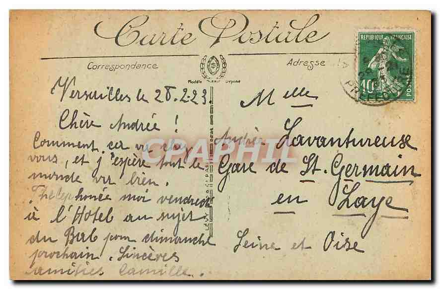 CPA Paris la Gare de Lyon  — Rückseite