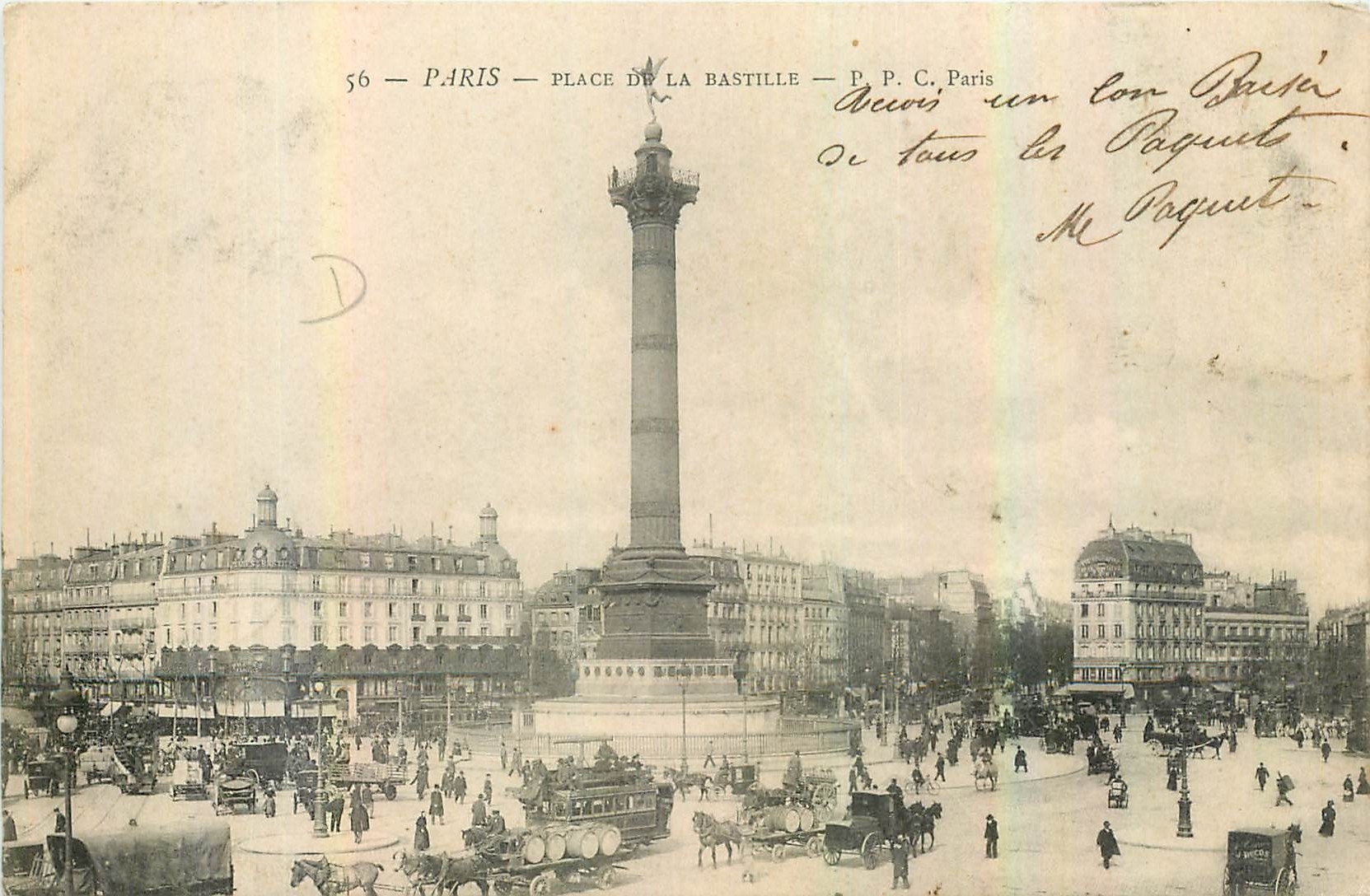 CPA Paris place de la bastille 