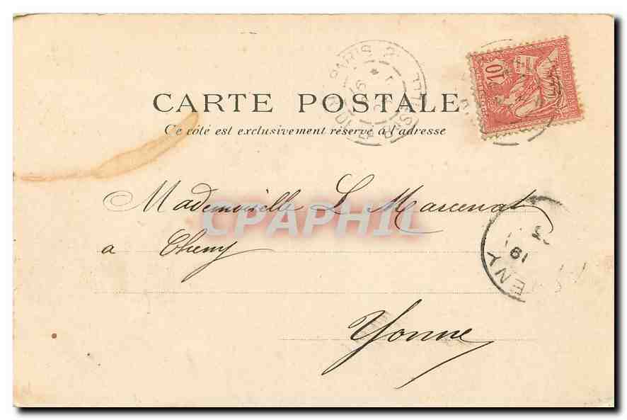CPA Paris place de la bastille  — Rückseite