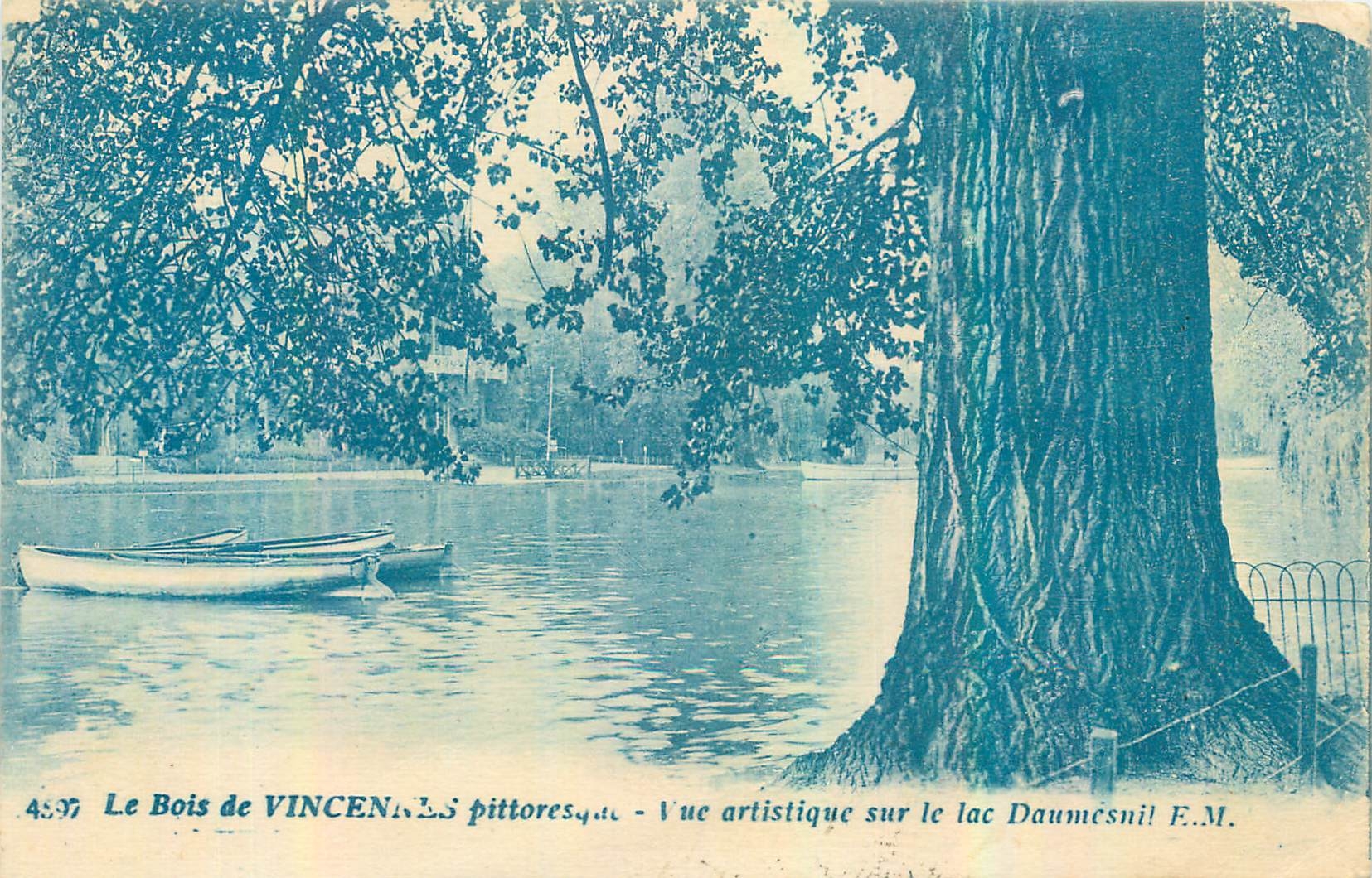 CPA Le Bois de Vincennes pittoresque vue artistique sur le lac Daumesnil 