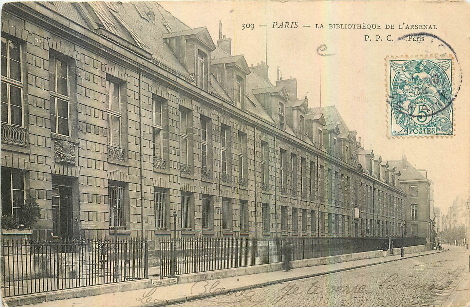 CPA Paris la Bibiliotheque de l'arsenal 