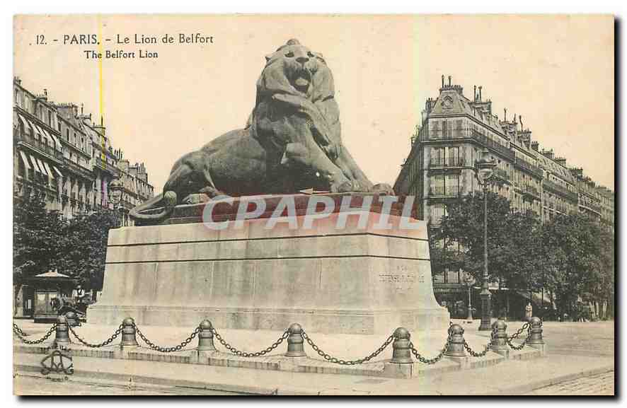 CPA Paris le lion de Belfort 