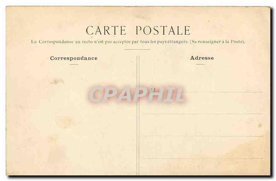 CPA Paris XIV arr place de la Mairie de Montsouris  — Rückseite