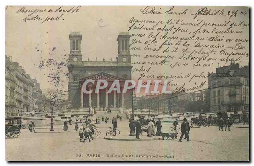CPA Paris Eglise Saint Vincent de Paul 