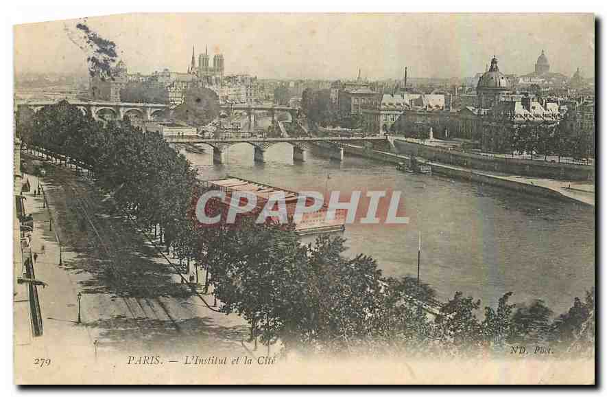 CPA Paris l'Institut et la Cite 