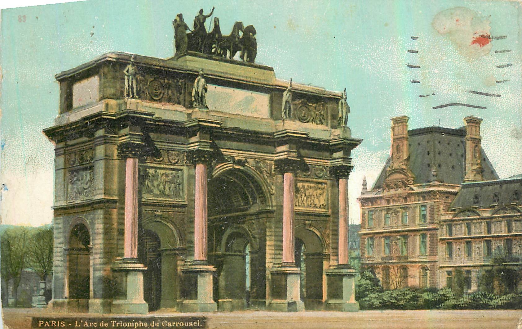 CPA Paris l'Arc de Triomphe du Carrousel 