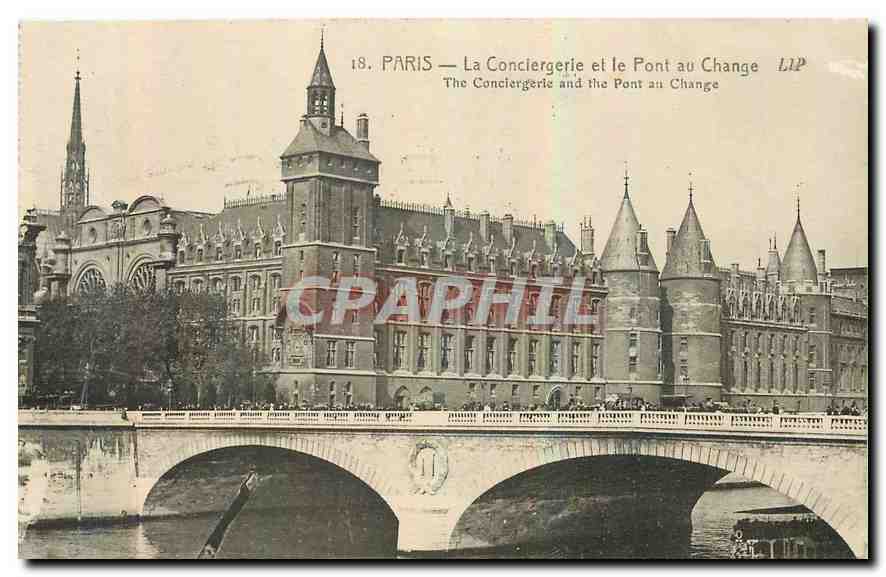 CPA Paris la Conciergerie et le Pont au Change 