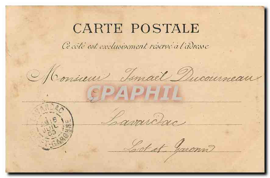 CPA Paris Chambre des Deputes  — Rückseite