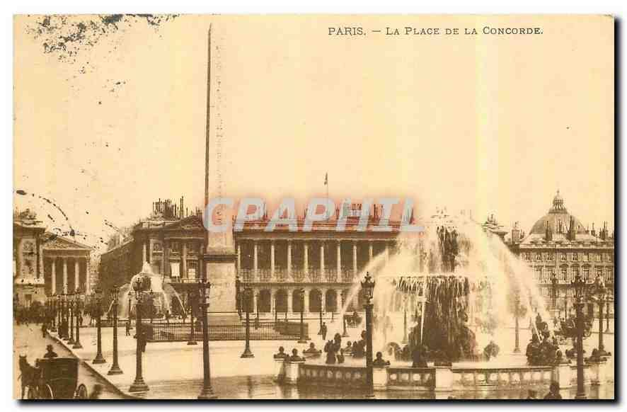 CPA Paris la Place de la Concorde 