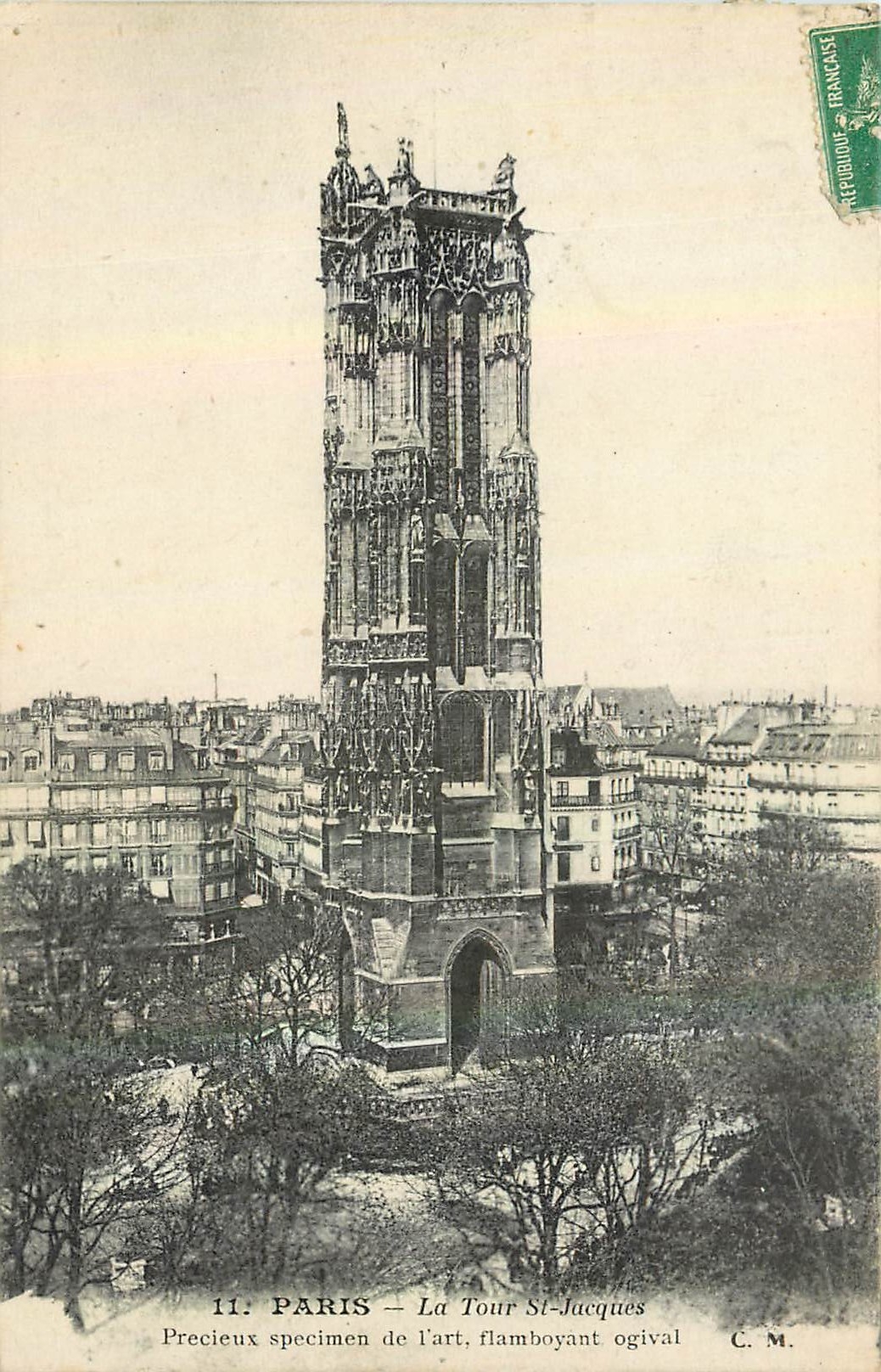 CPA Paris la Tour St Jacques 
