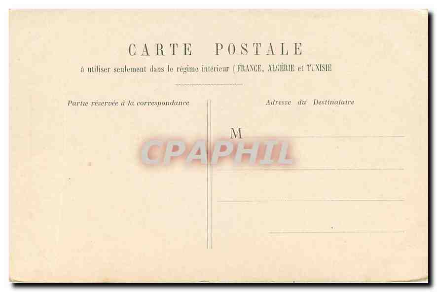 CPA Paris Chambre des Deputes  — Rückseite