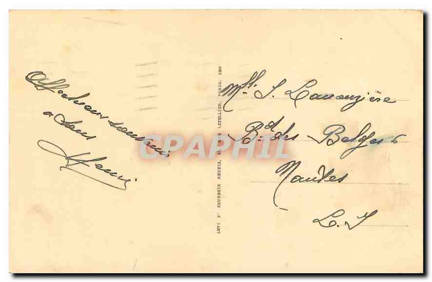 CPA Paris la Bourse  — Verso