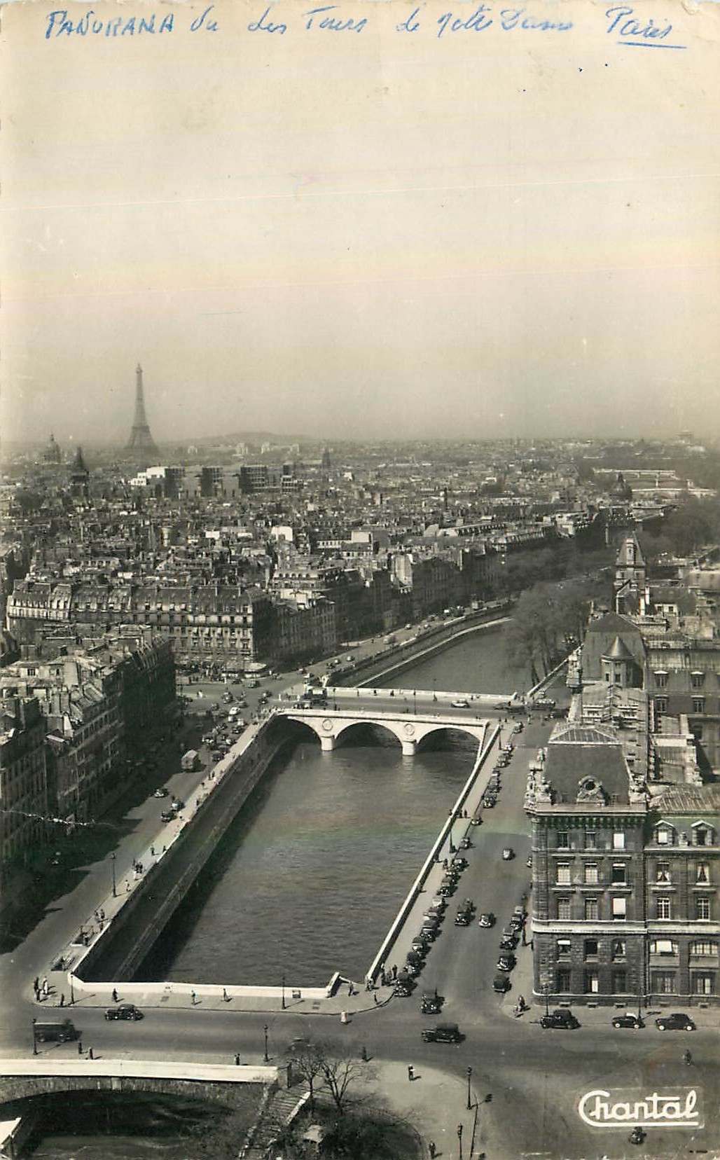 CPA Paris Panorama des Tours de Notre Dame 