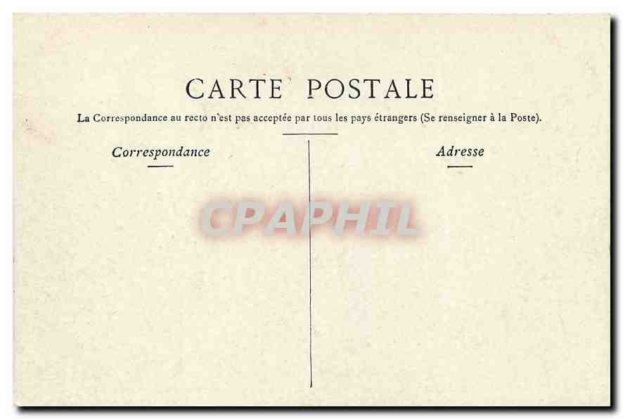 CPA Paris le Palais de Justice et la Ste Chapelle  — Verso