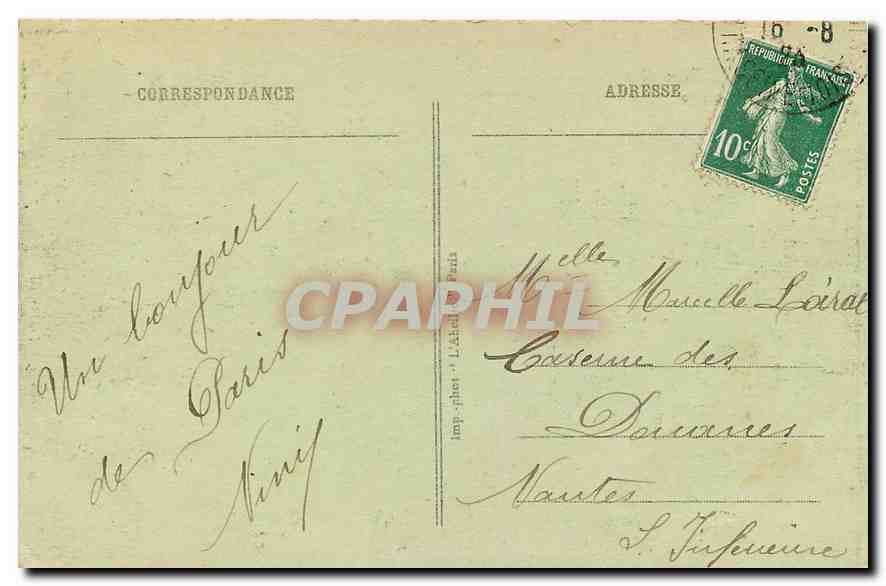 CPA Paris le Trocadero  — Rückseite