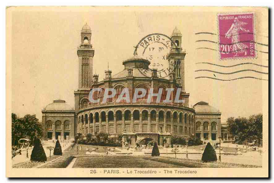 CPA Paris le Trocadero 