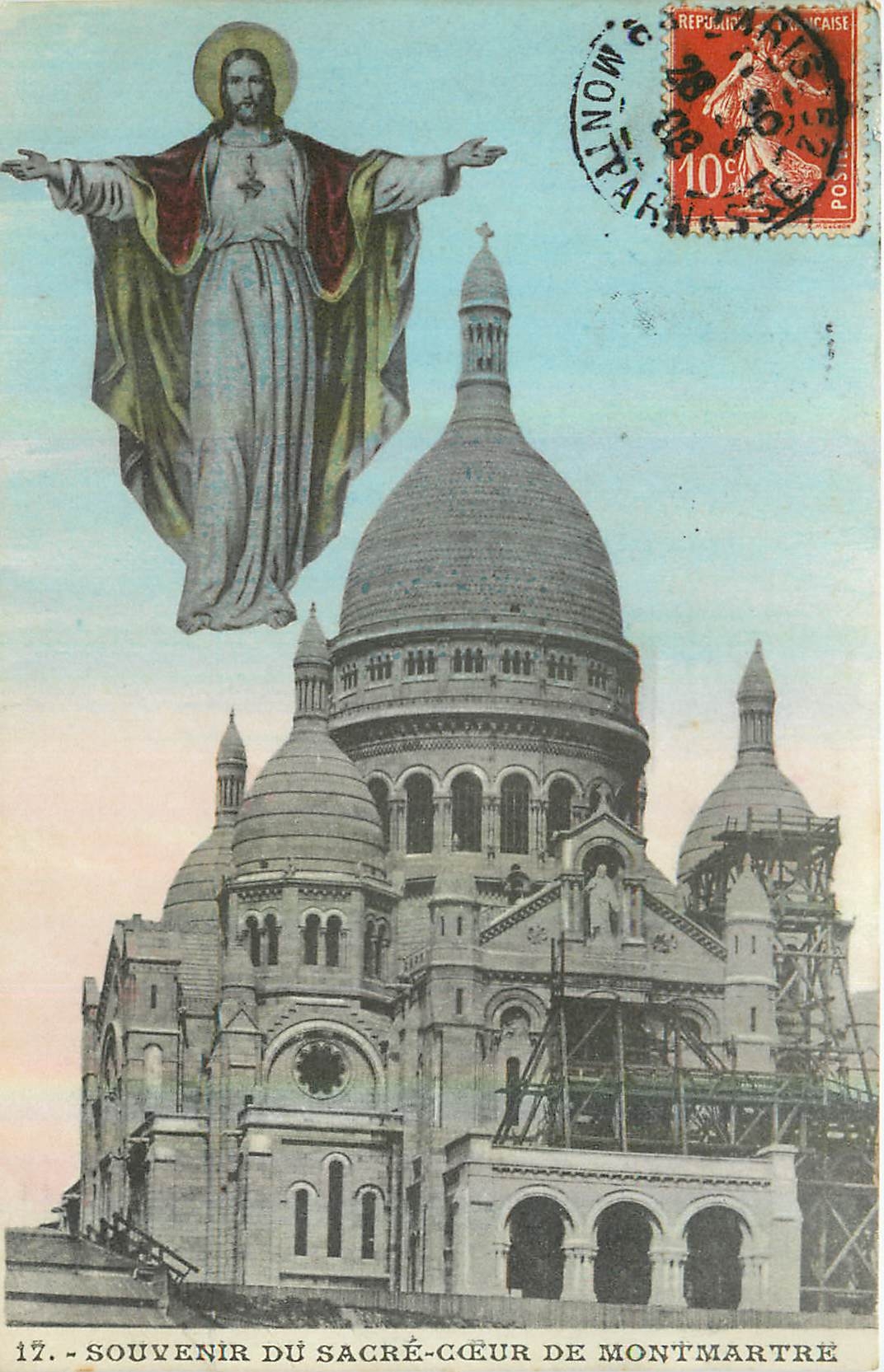 CPA Souvenir du Sacre Coeur de Montmartre 