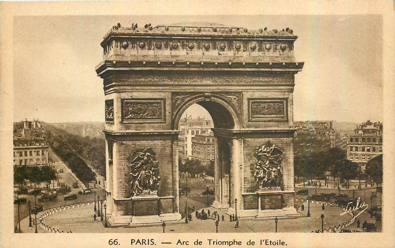 CPA Paris Arc de Triomphe de l'Etoile 