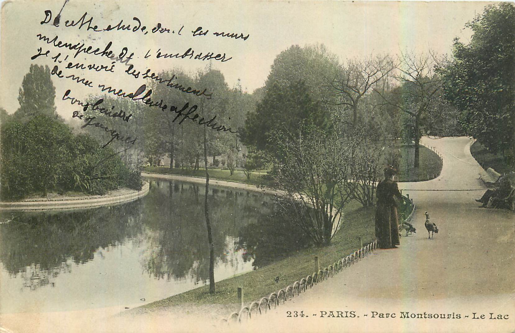 CPA Paris Parc Montsouris le Lac 