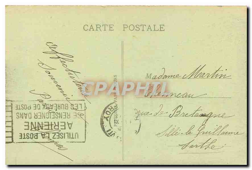 CPA Paris le Lac du Bois de Boulogne  — Rückseite