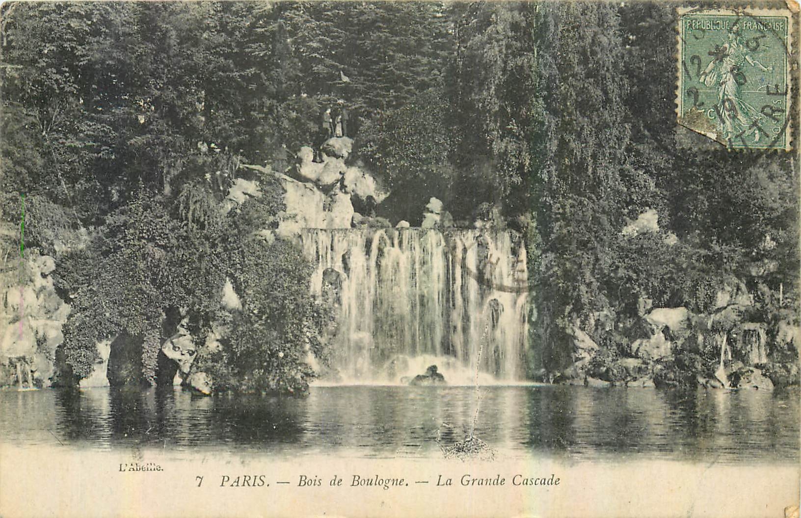 CPA Paris Bois de Boulogne la Grande Cascade 