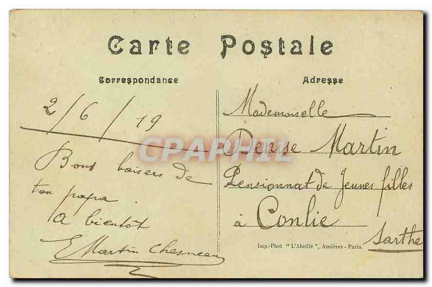 CPA Paris Bois de Boulogne la Grande Cascade  — Verso
