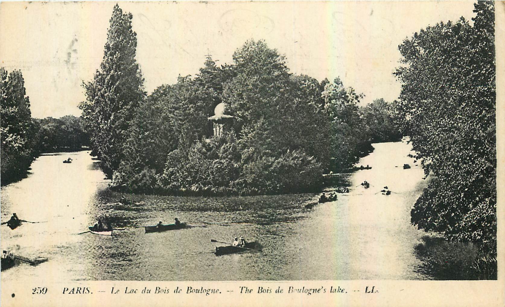 CPA Paris le Lac du Bois de Boulogne 