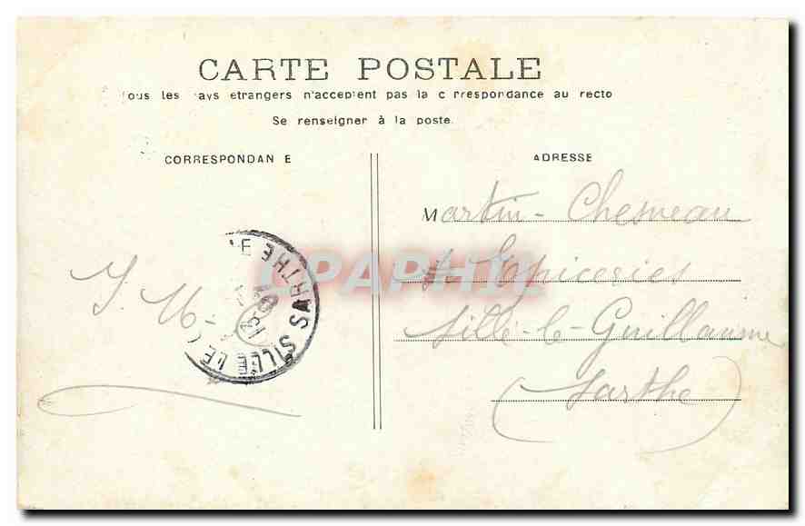 CPA Paris les Buttes Chaumont  — Rückseite