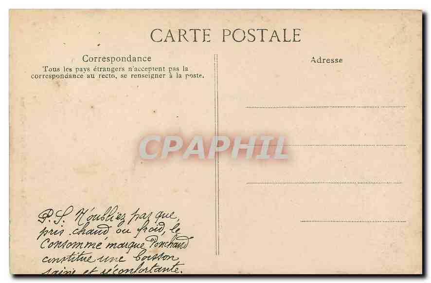 CPA Paris Abside Notre Dame  — Verso
