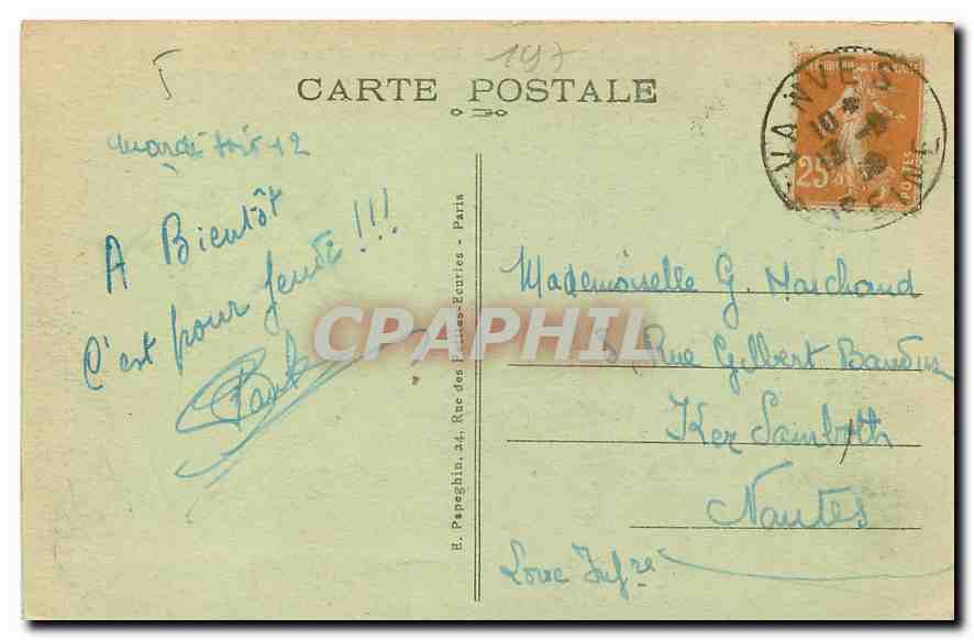 CPA Paris l'Hotel de Ville et le Pont d'Arcole  — Rückseite