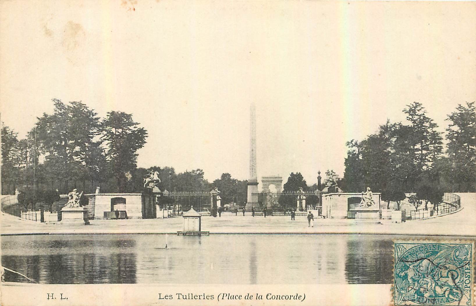 CPA Les Tuileries Place de la Concorde 