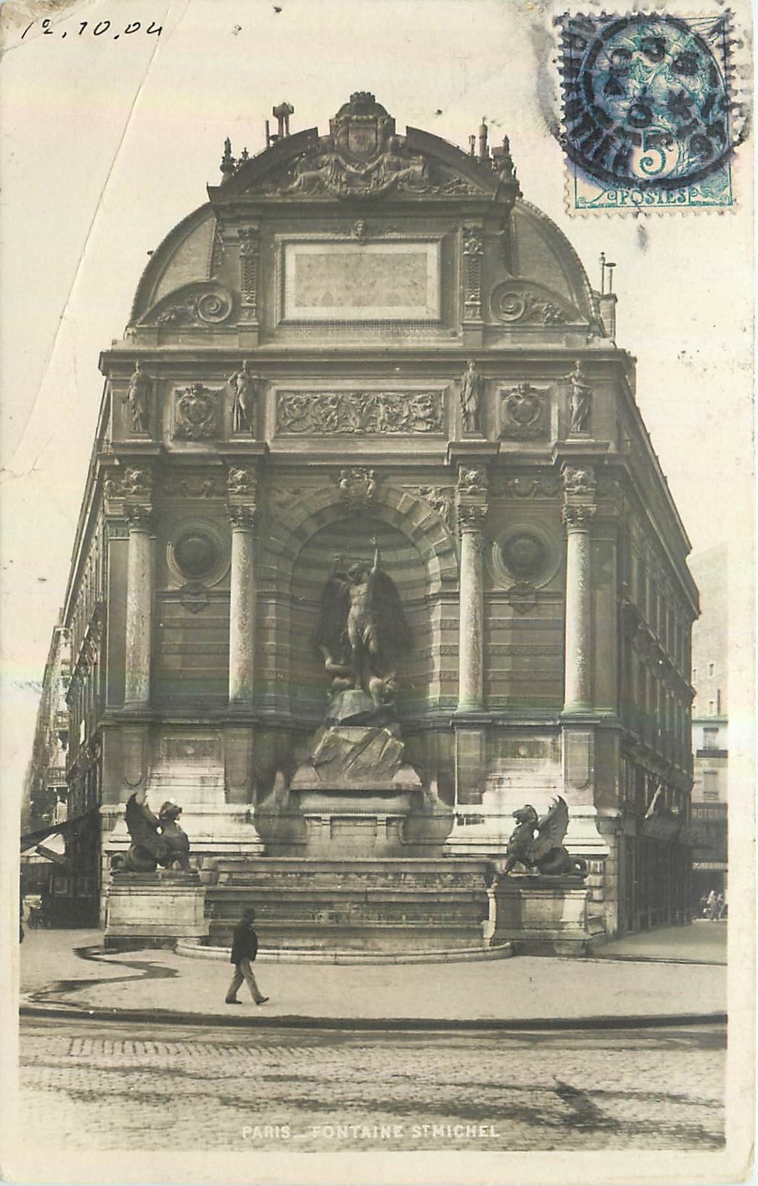CPA Paris Fontaine St Michel 