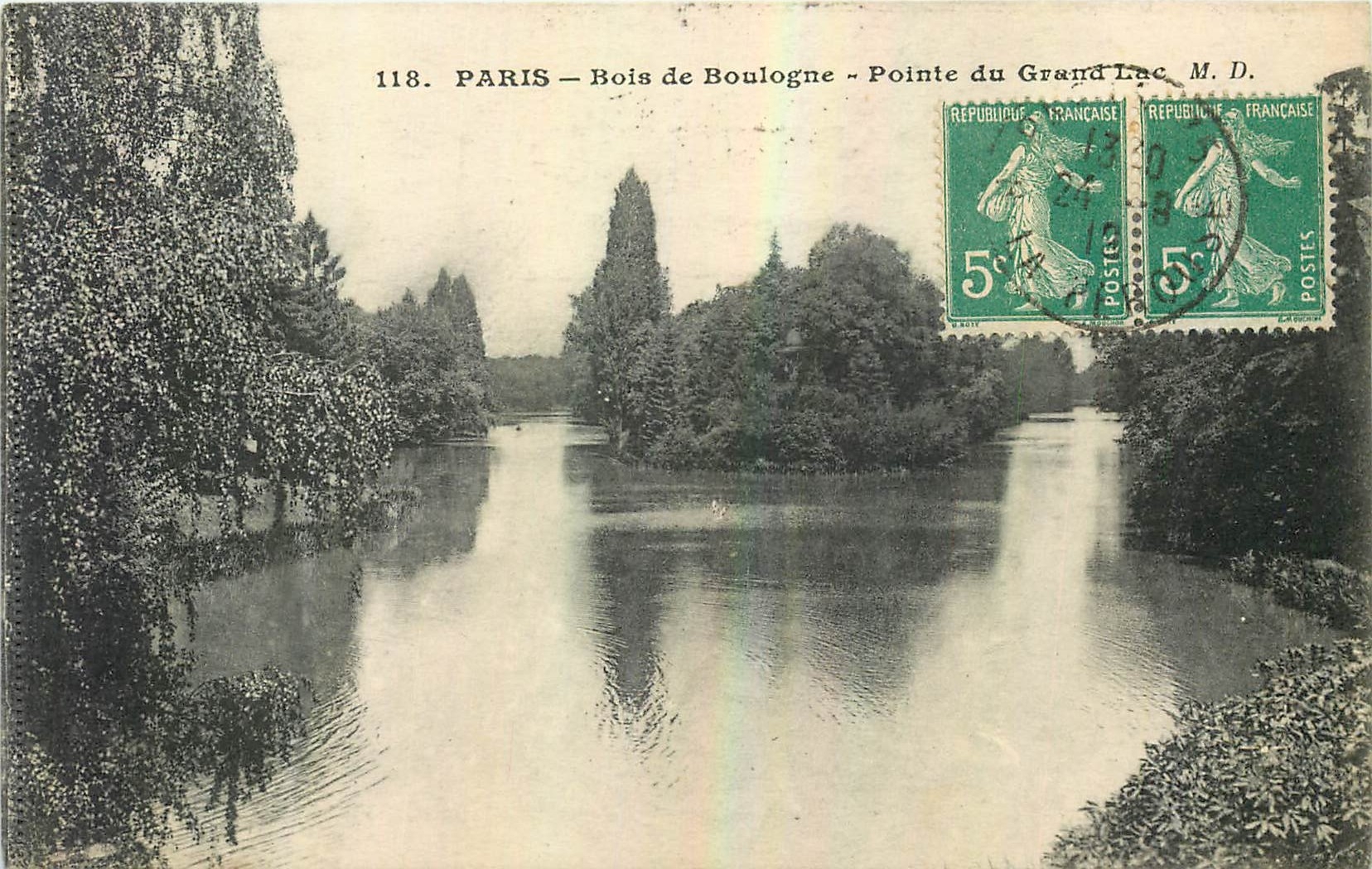 CPA Paris Bois de Boulogne Pointe du Grand Lac 