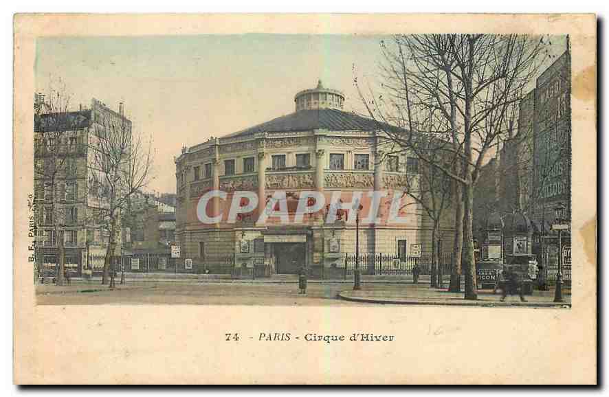 CPA Paris Cirque d'Hiver 