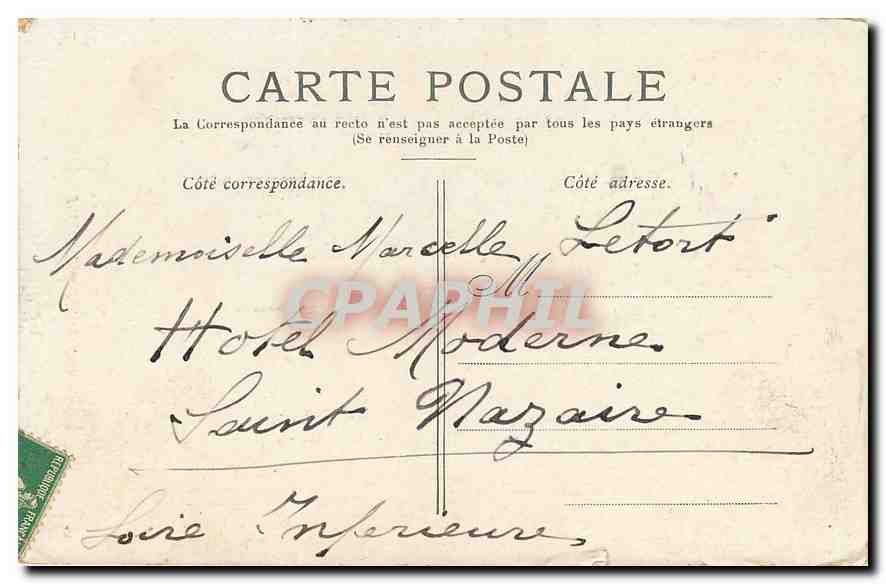CPA Paris Notre Dame  — Verso