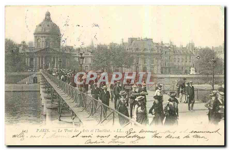 CPA Paris le Pont des Arts et l'Institut 