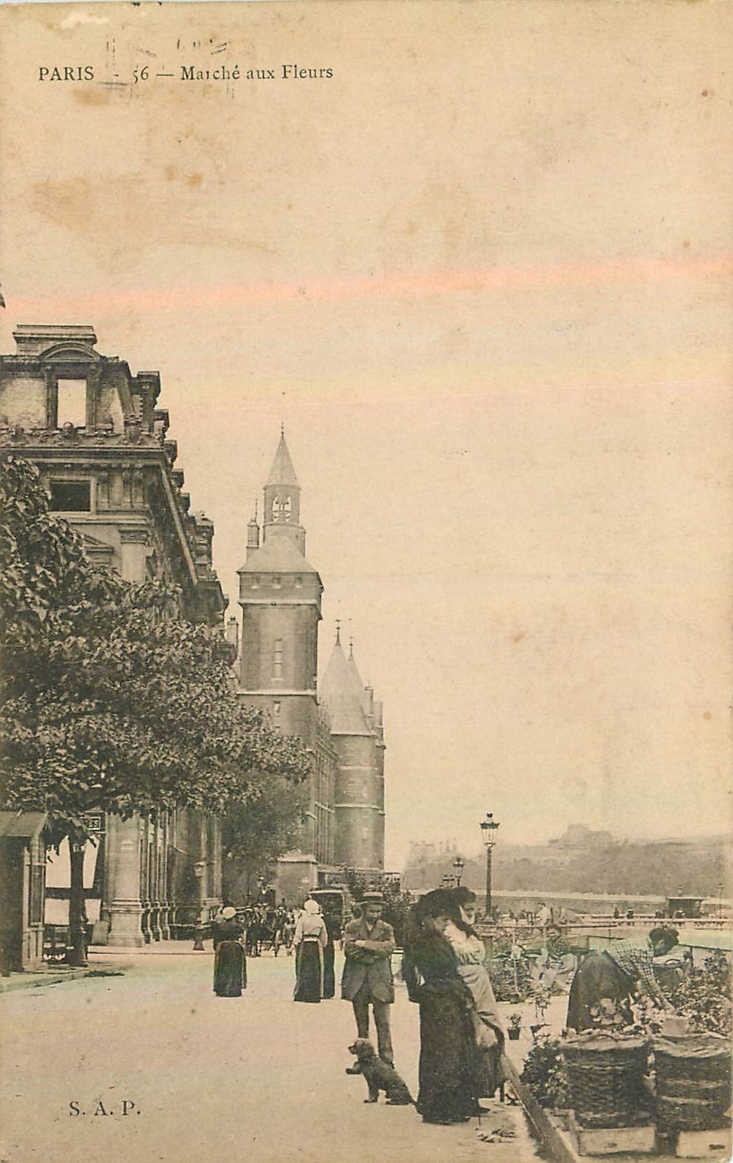 CPA Paris Marche aux Fleurs 