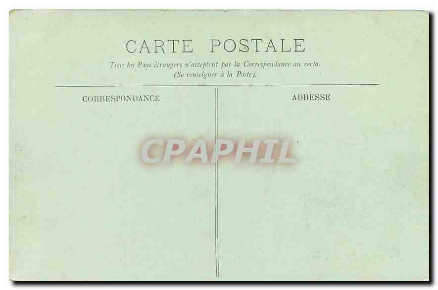 CPA Paris Fontaine de la Place de la Concorde vers le Cours la Reine  — Rückseite