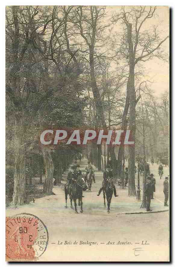CPA Paris le Bois de Boulogne aux Acacias Chevaux