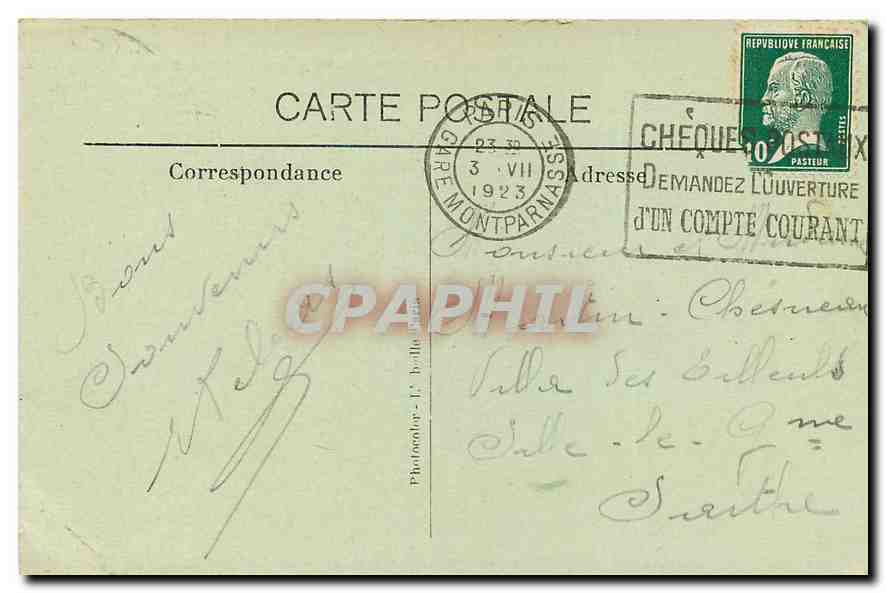 CPA Paris la Conciergerie  — Verso