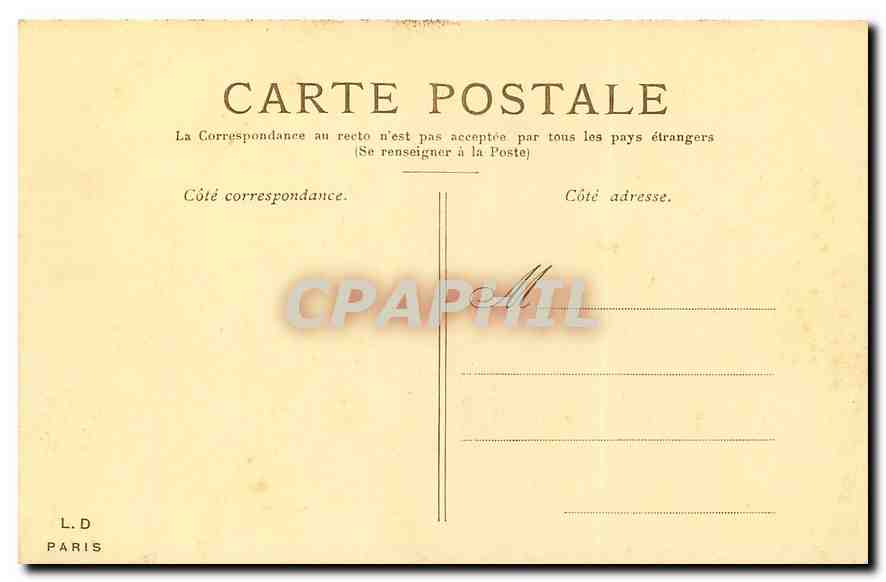 CPA Paris le Trocadero  — Rückseite
