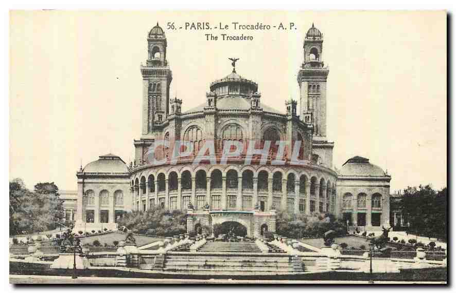 CPA Paris le Trocadero 
