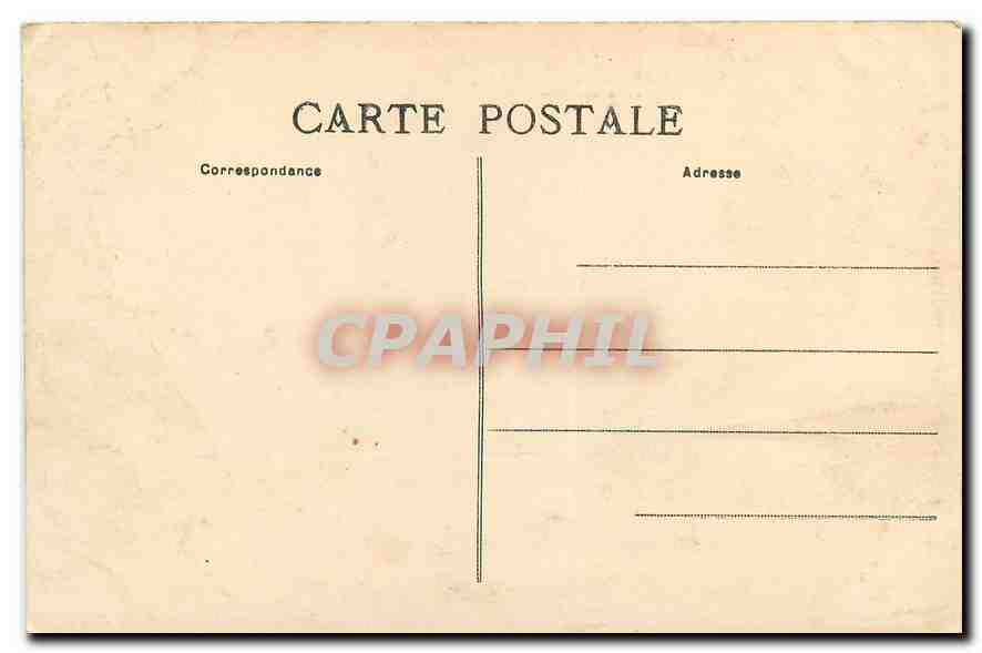 CPA Allier environs de Vichy Cusset Chateau de Bourbon Busset et la Chapelle  — Verso