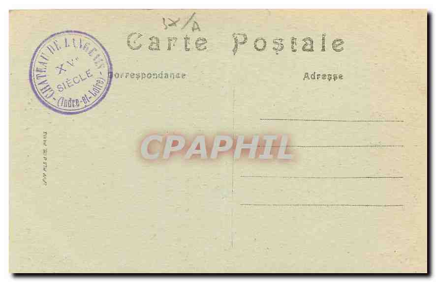 CPA Langeais le Chateau Facade Est  — Verso