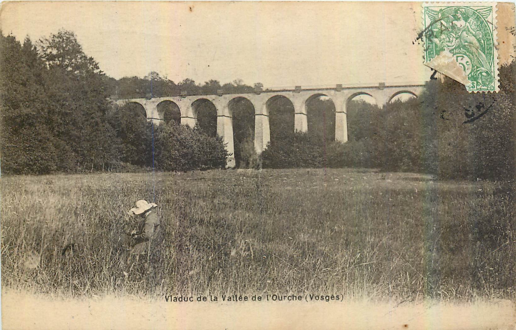 CPA Viaduc de la Vallee de l'Ourche Vosges 
